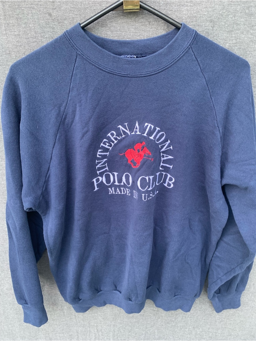 Vintage International Polo Club Made USA Crewneck Sweatshirt Adult 90s Sweater